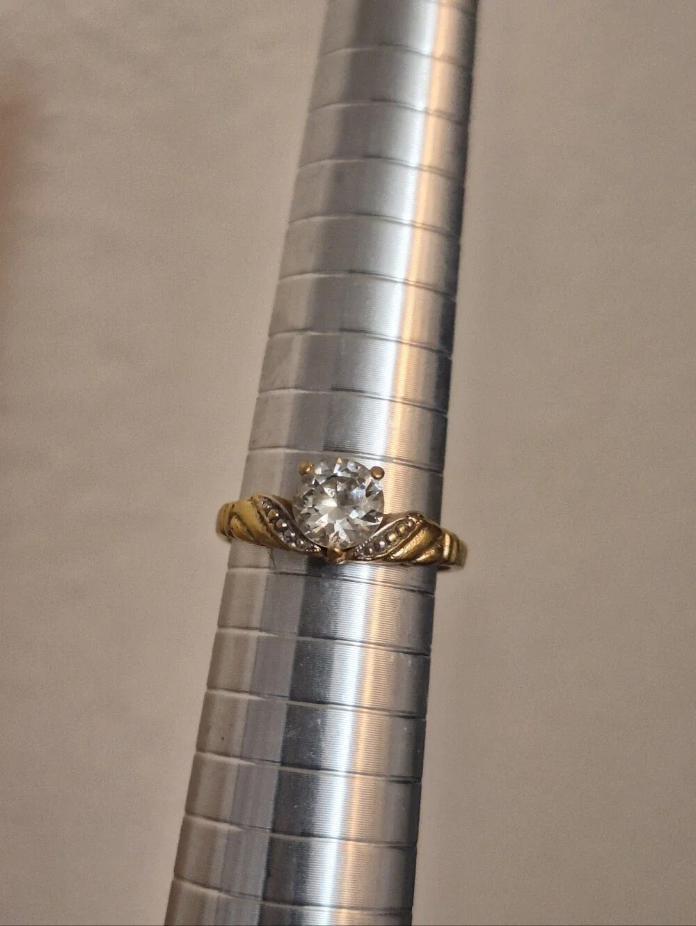 Cute Little Gold Tone Promise Ring
